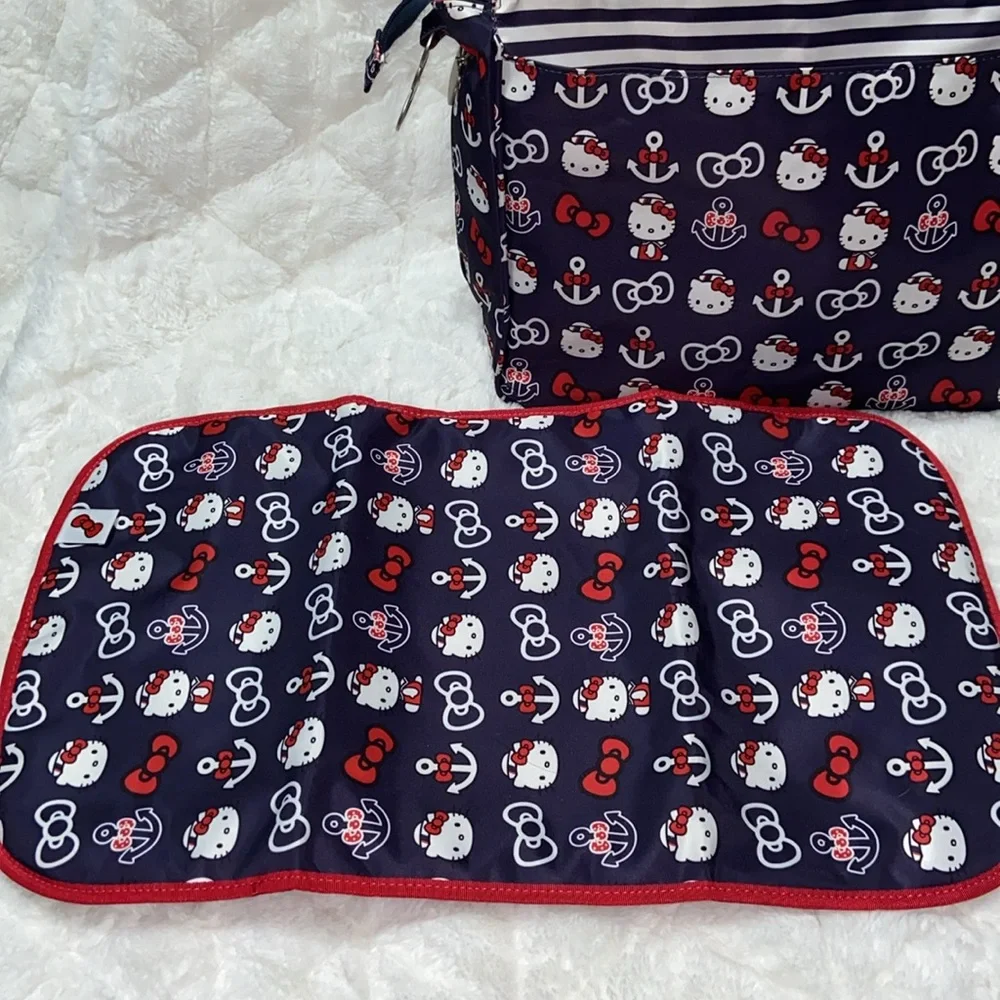 RARE EUC Jujube x hello kitty our to sea diaper bag